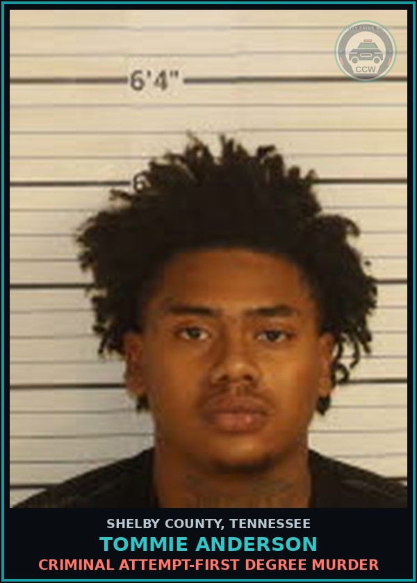 Booking mugshot of TOMMIE ANDERSON in Shelby County