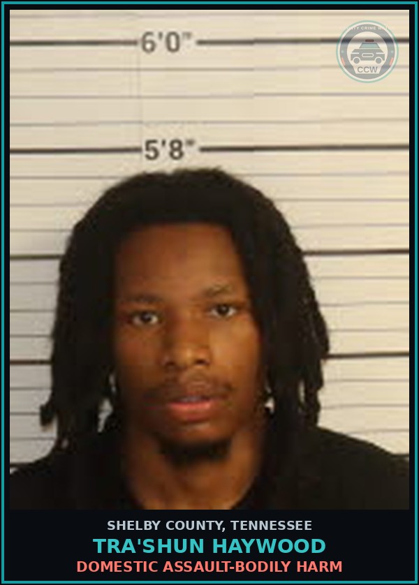 Booking mugshot of TRA'SHUN HAYWOOD in Shelby County