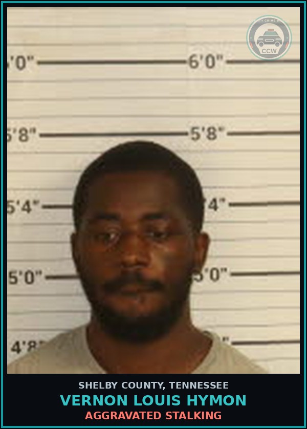 Booking mugshot of VERNON LOUIS HYMON in Shelby County
