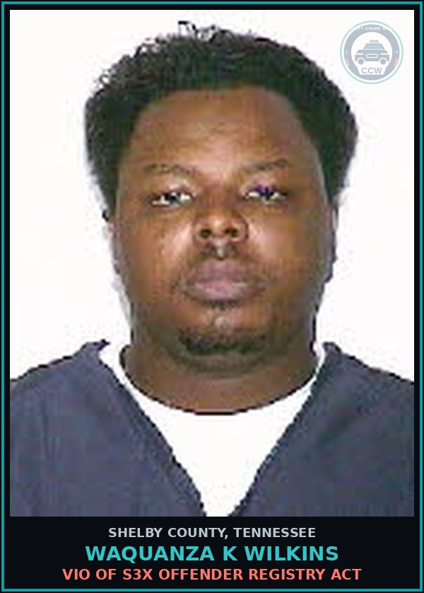 Booking mugshot of WAQUANZA K WILKINS in Shelby County