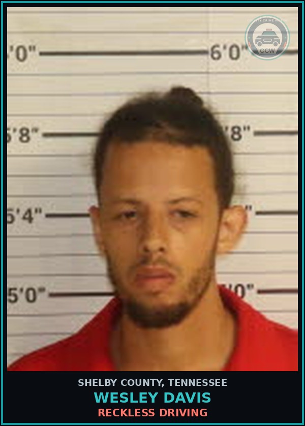 Booking mugshot of WESLEY DAVIS in Shelby County