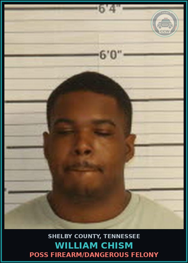 Booking mugshot of WILLIAM CHISM in Shelby County