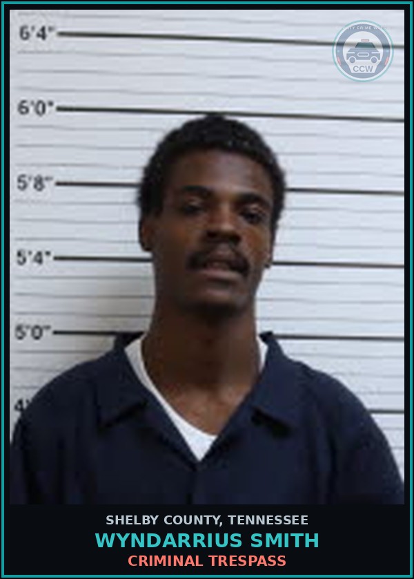 Booking mugshot of WYNDARRIUS SMITH in Shelby County