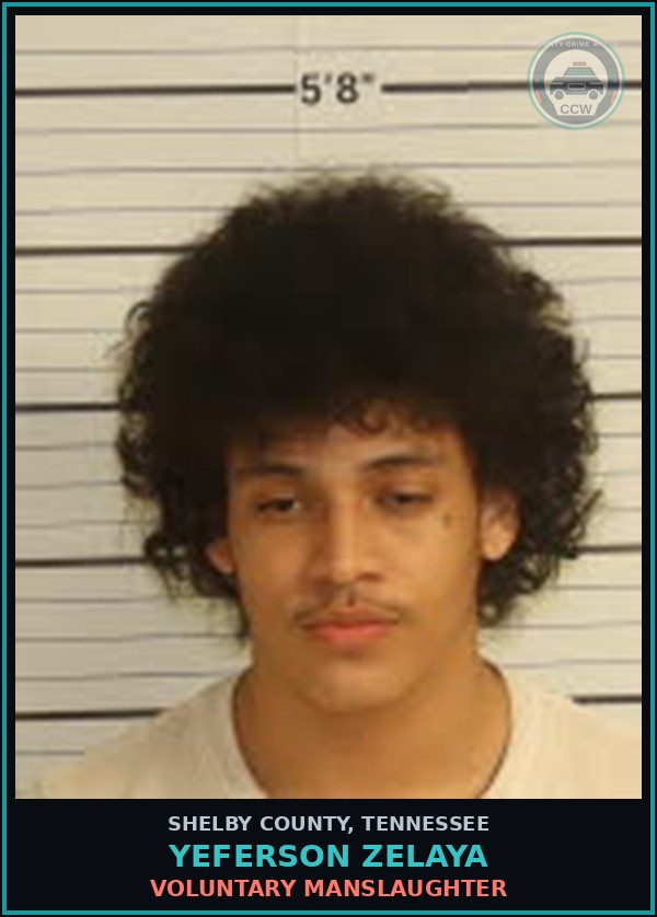 Booking mugshot of YEFERSON ZELAYA in Shelby County