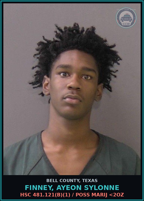 Booking mugshot of FINNEY, AYEON SYLONNE in Bell County
