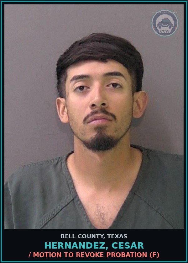 Booking mugshot of HERNANDEZ, CESAR in Bell County