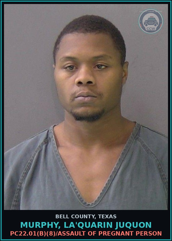 Booking mugshot of MURPHY, LA'QUARIN JUQUON in Bell County