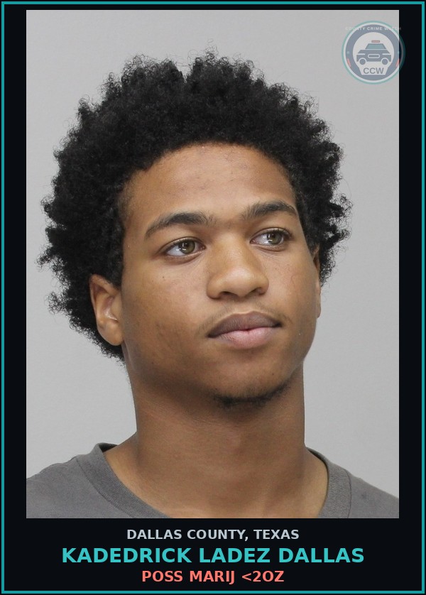 Booking mugshot of KADEDRICK LADEZ DALLAS in Dallas County