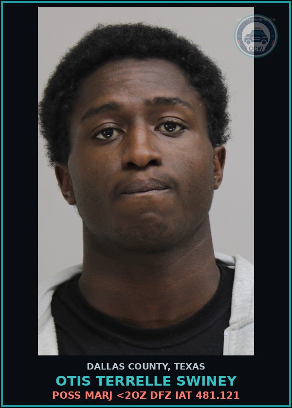 Booking mugshot of OTIS TERRELLE SWINEY in Dallas County