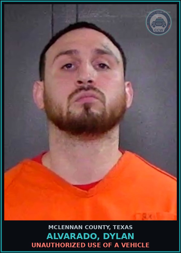 Booking mugshot of ALVARADO, DYLAN in McLennan County