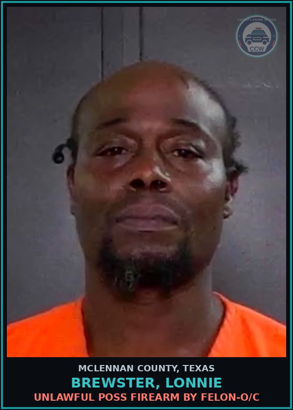 Booking mugshot of BREWSTER, LONNIE in McLennan County
