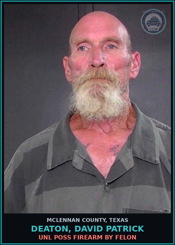 Booking mugshot of DEATON, DAVID PATRICK in McLennan County
