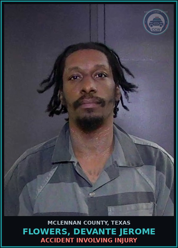 Booking mugshot of FLOWERS, DEVANTE JEROME in McLennan County