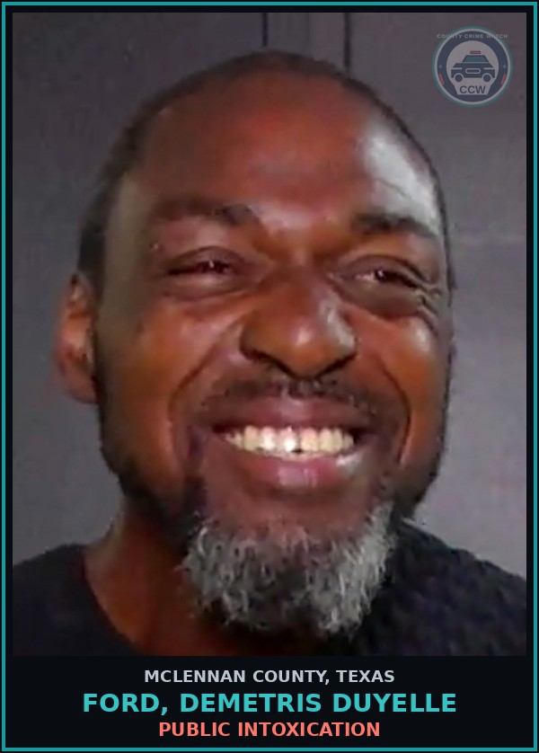 Booking mugshot of FORD, DEMETRIS DUYELLE in McLennan County