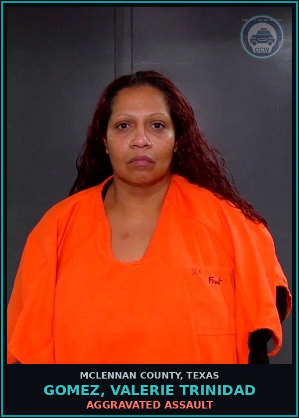 Booking mugshot of GOMEZ, VALERIE TRINIDAD in McLennan County