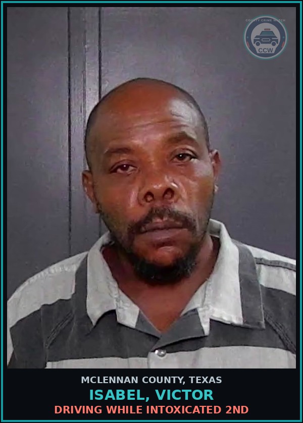 Booking mugshot of ISABEL, VICTOR in McLennan County