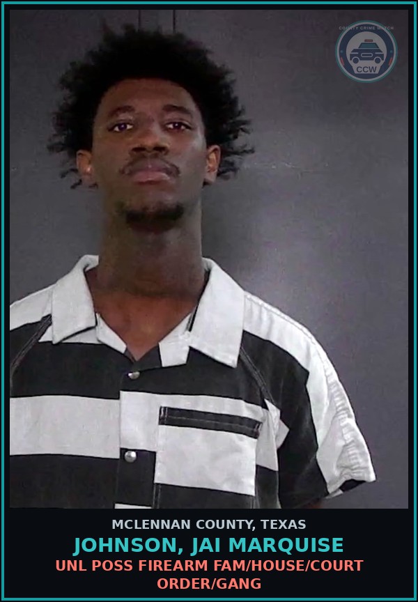 Booking mugshot of JOHNSON, JAI MARQUISE in McLennan County
