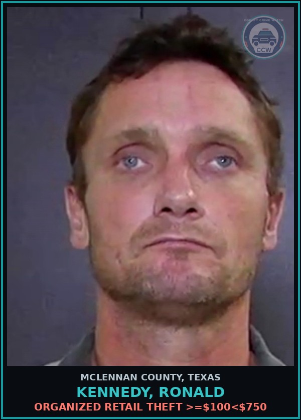 Booking mugshot of KENNEDY, RONALD in McLennan County