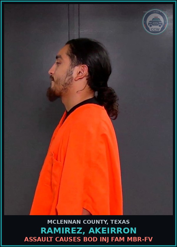 Booking mugshot of RAMIREZ, AKEIRRON in McLennan County