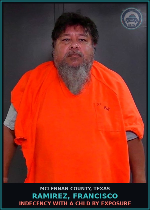 Booking mugshot of RAMIREZ, FRANCISCO in McLennan County