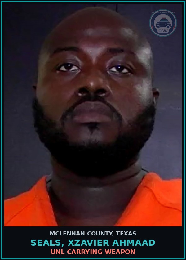 Booking mugshot of SEALS, XZAVIER AHMAAD in McLennan County