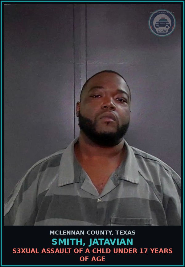 Booking mugshot of SMITH, JATAVIAN in McLennan County
