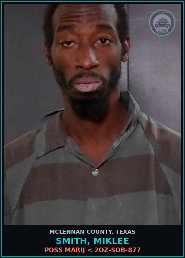 Booking mugshot of SMITH, MIKLEE in McLennan County
