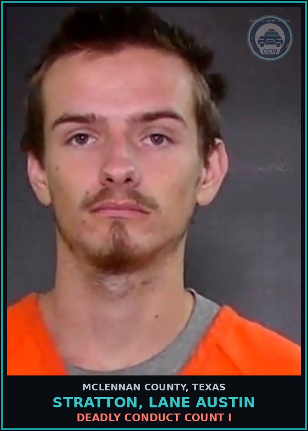 Booking mugshot of STRATTON, LANE AUSTIN in McLennan County