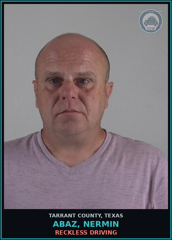 Booking mugshot of Abaz, Nermin in Tarrant County