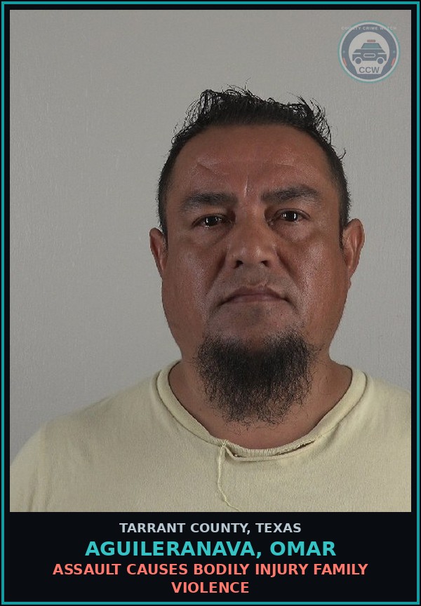 Booking mugshot of Aguileranava, Omar in Tarrant County