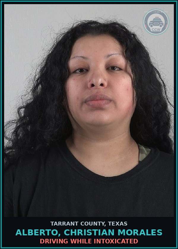 Booking mugshot of Alberto, Christian Morales in Tarrant County