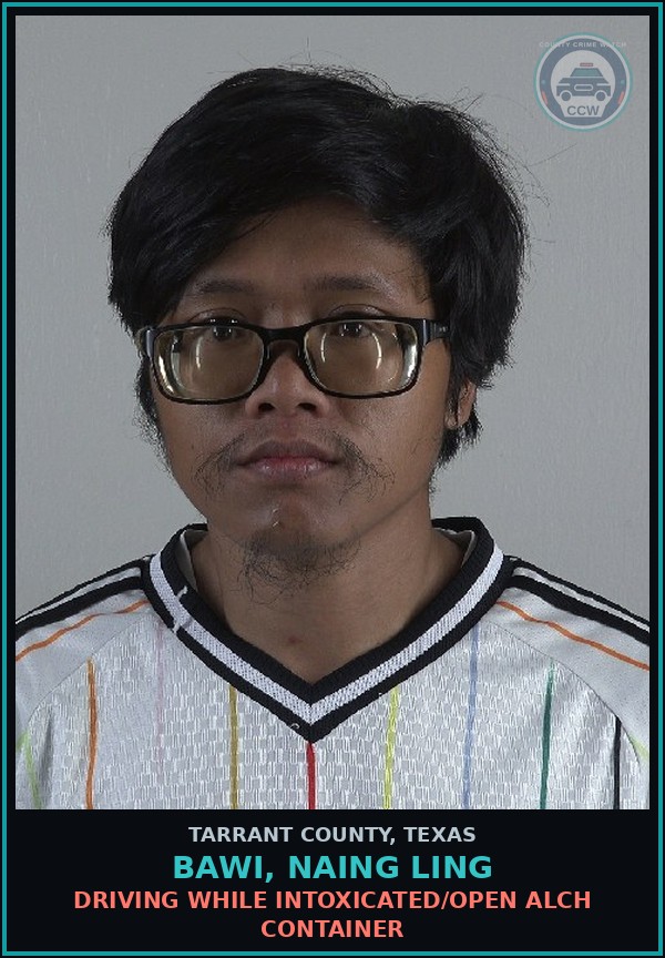 Booking mugshot of Bawi, Naing Ling in Tarrant County