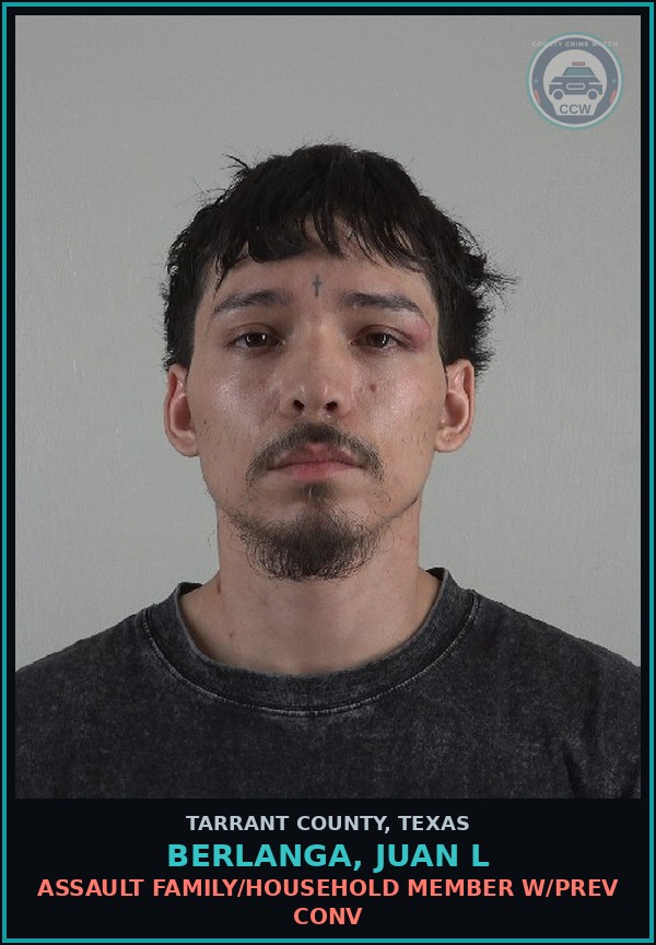 Booking mugshot of Berlanga, Juan L in Tarrant County