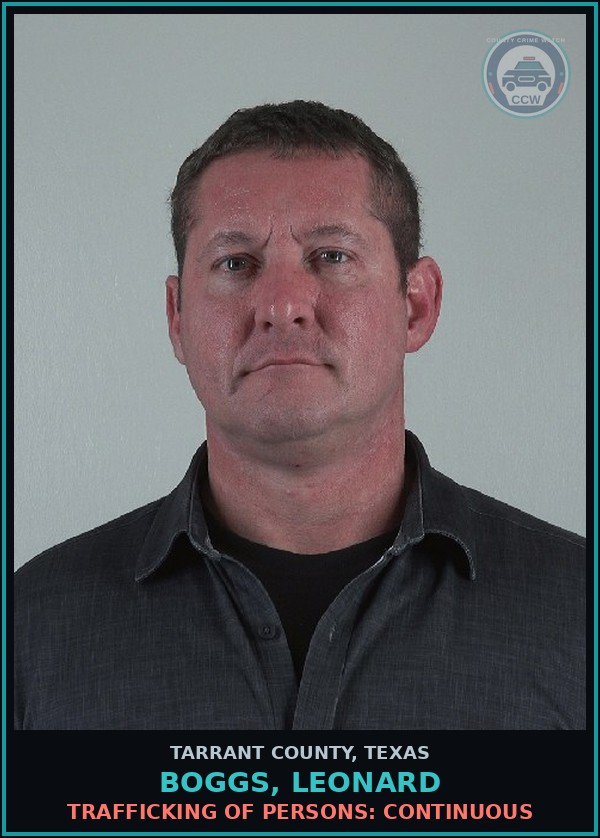 Booking mugshot of Boggs, Leonard in Tarrant County