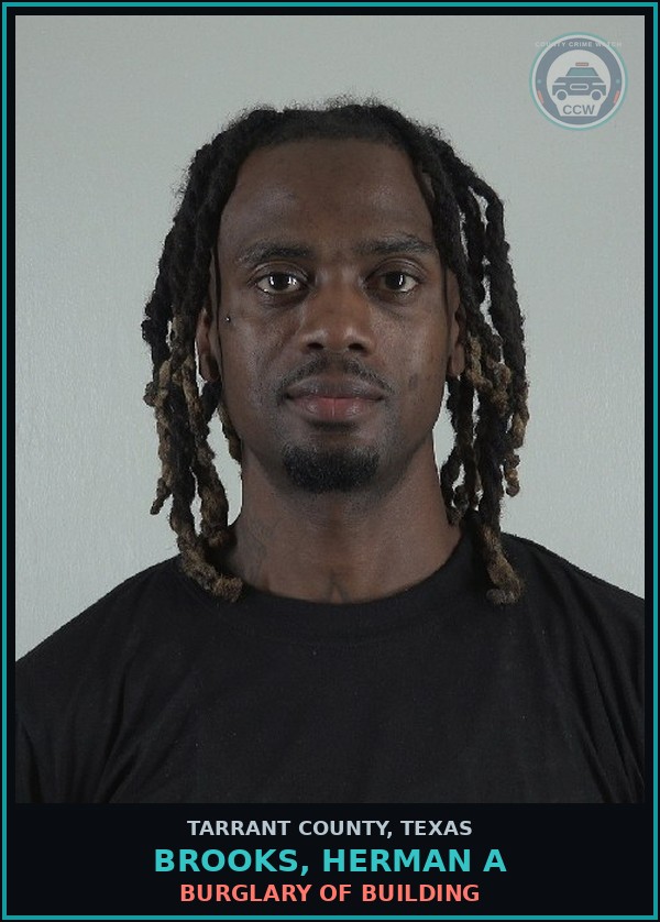 Booking mugshot of Brooks, Herman A in Tarrant County