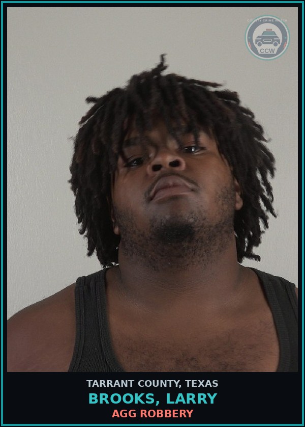 Booking mugshot of Brooks, Larry in Tarrant County