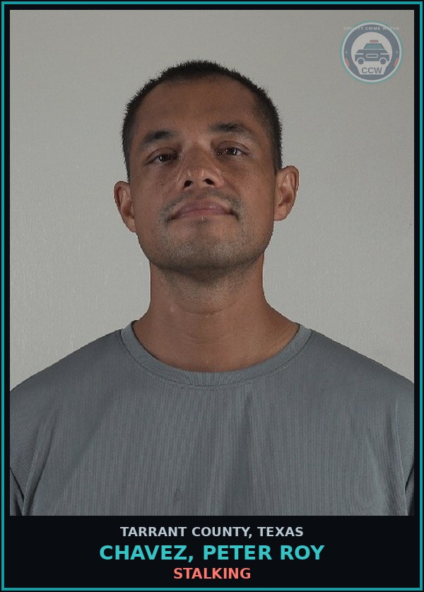 Booking mugshot of Chavez, Peter Roy in Tarrant County