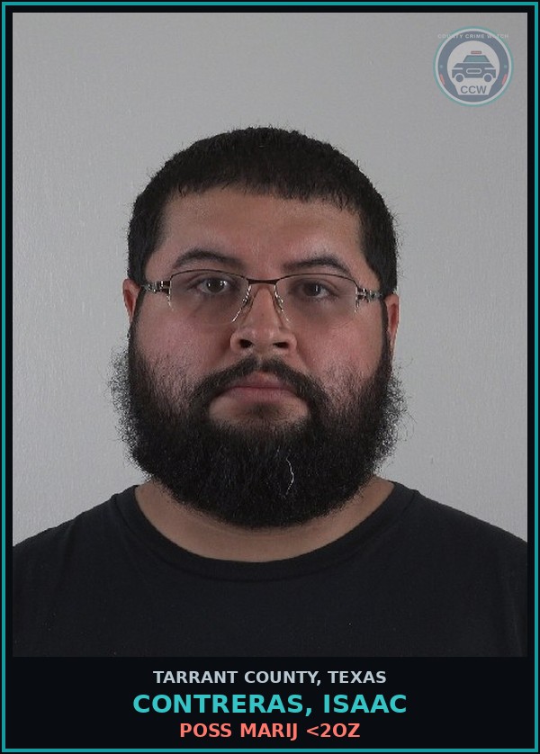 Booking mugshot of Contreras, Isaac in Tarrant County