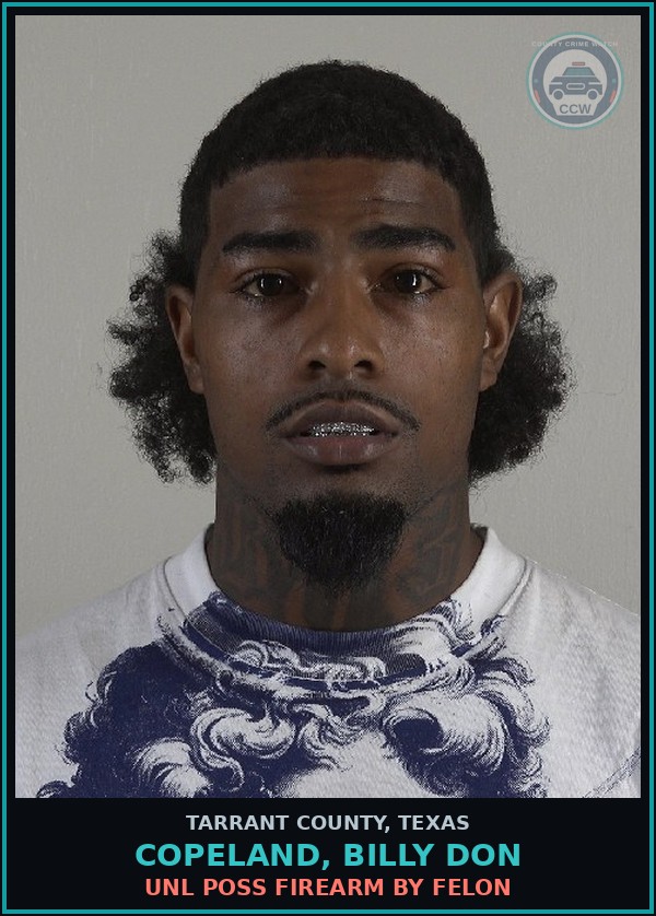 Booking mugshot of Copeland, Billy Don in Tarrant County