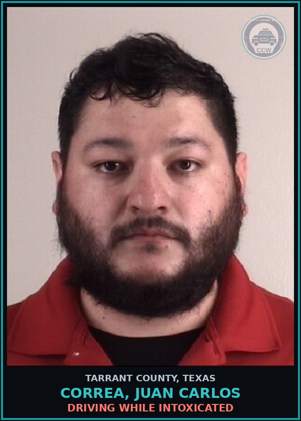 Booking mugshot of Correa, Juan Carlos in Tarrant County