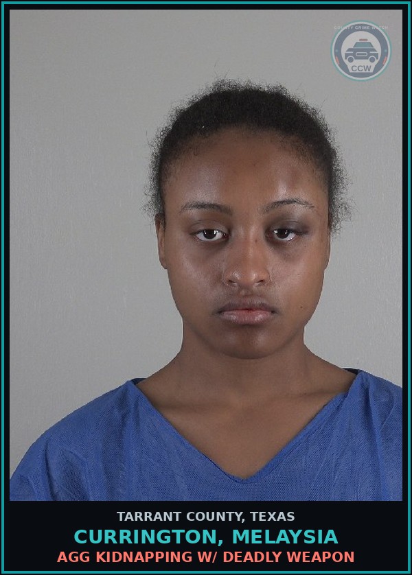 Booking mugshot of Currington, Melaysia in Tarrant County