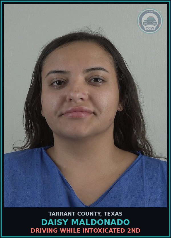 Booking mugshot of Daisy Maldonado in Tarrant County