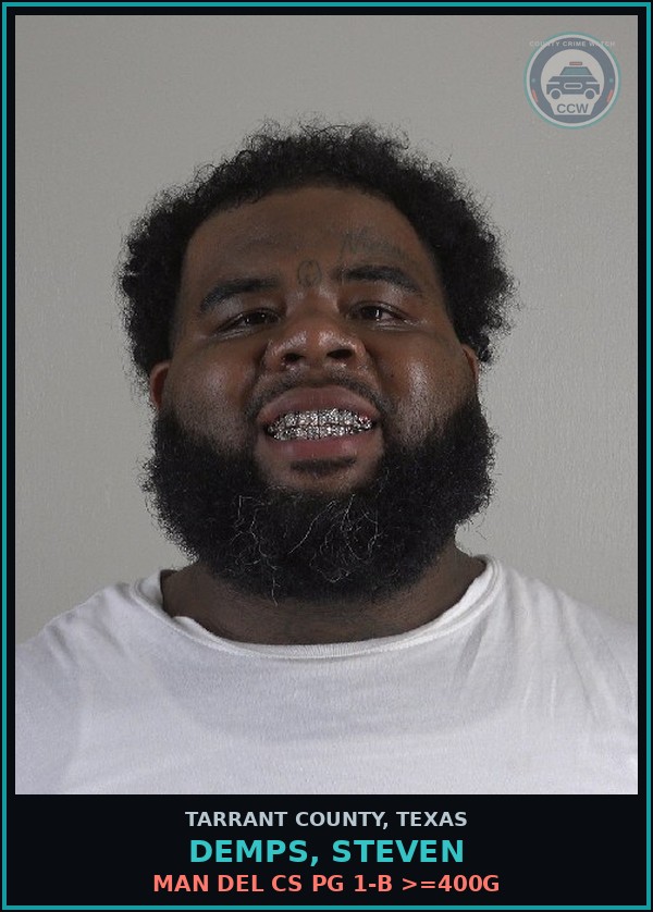 Booking mugshot of Demps, Steven in Tarrant County