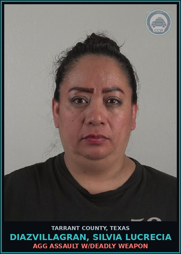 Booking mugshot of Diazvillagran, Silvia Lucrecia in Tarrant County