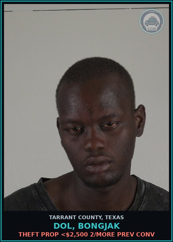 Booking mugshot of Dol, Bongjak in Tarrant County