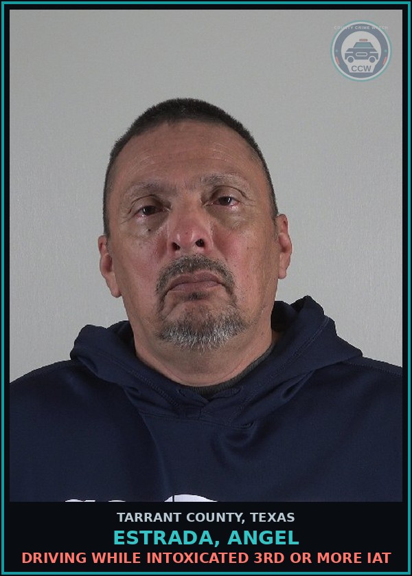 Booking mugshot of Estrada, Angel in Tarrant County