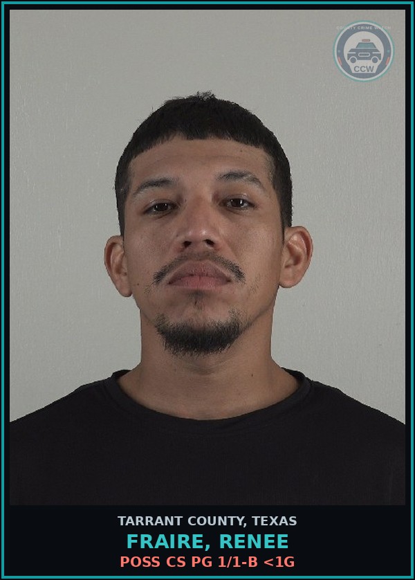 Booking mugshot of Fraire, Renee in Tarrant County