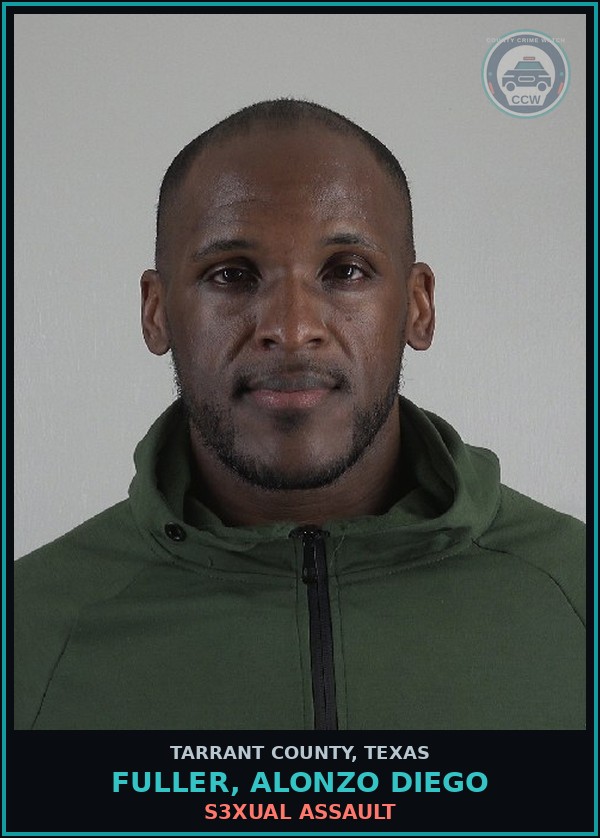 Booking mugshot of Fuller, Alonzo Diego in Tarrant County