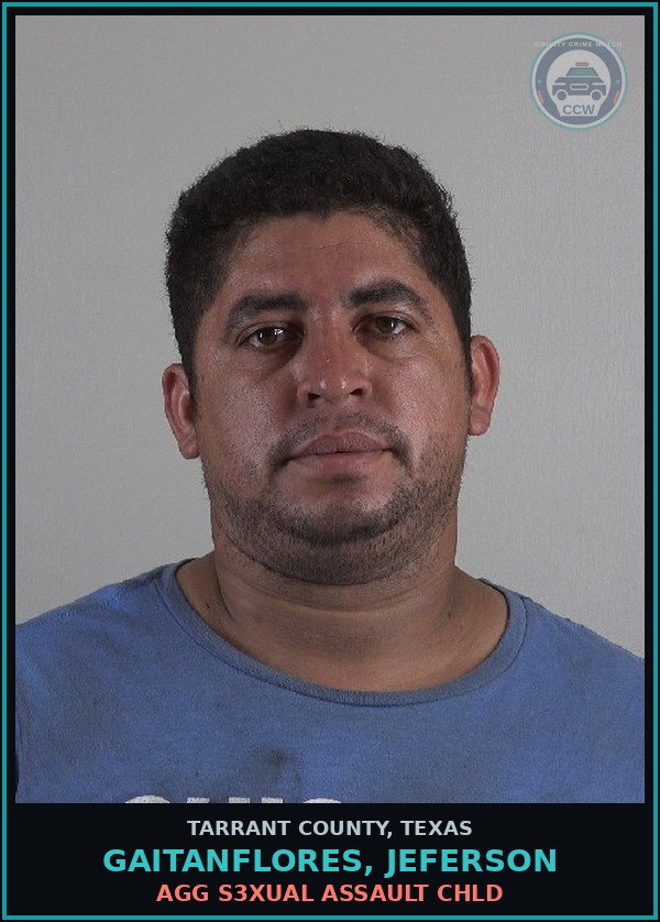 Booking mugshot of Gaitanflores, Jeferson in Tarrant County