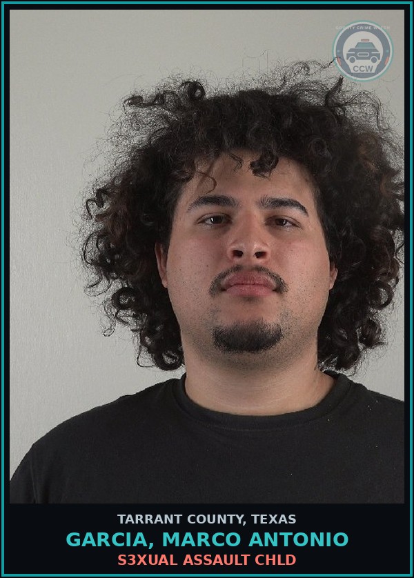 Booking mugshot of Garcia, Marco Antonio in Tarrant County